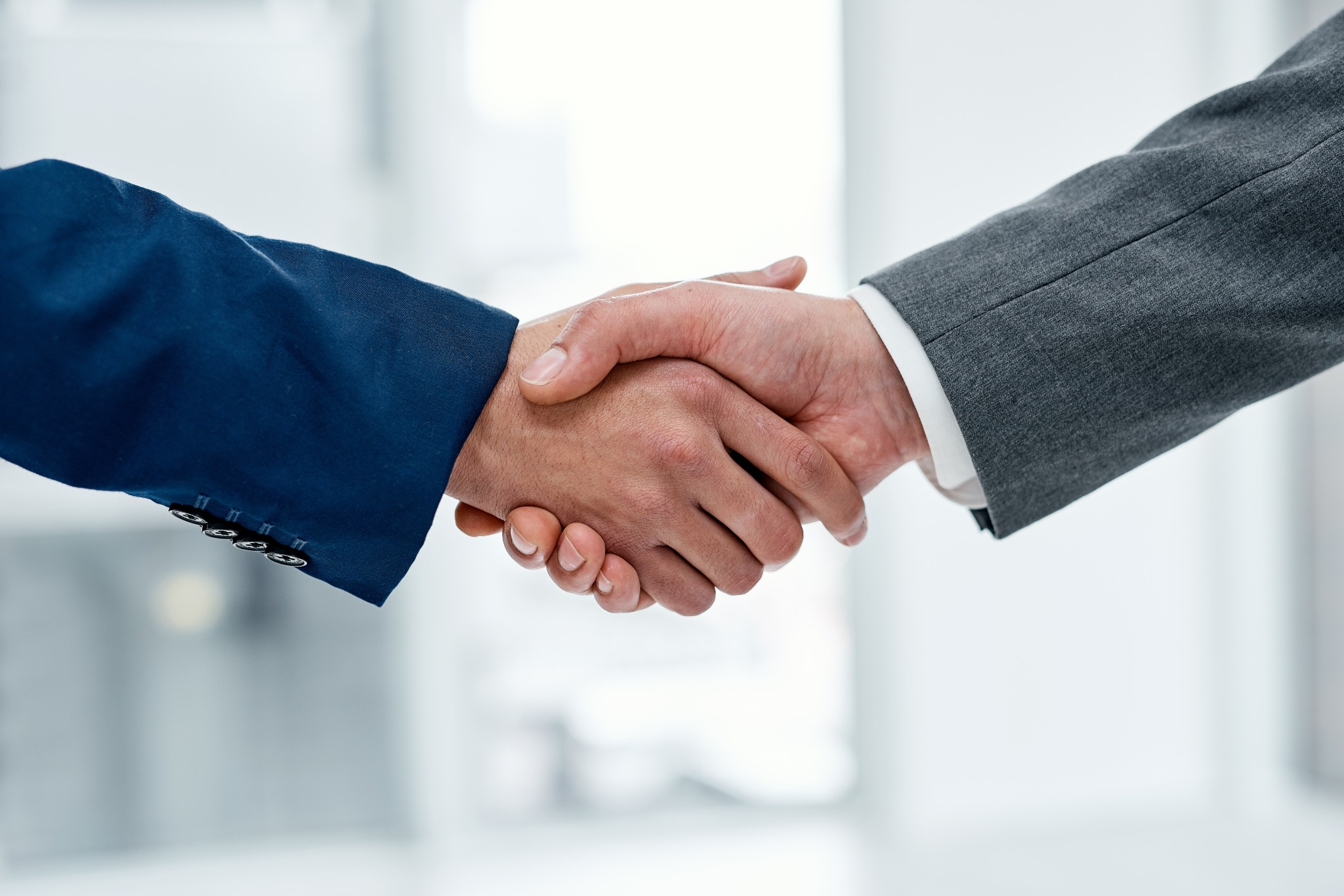 Business handshake agreement